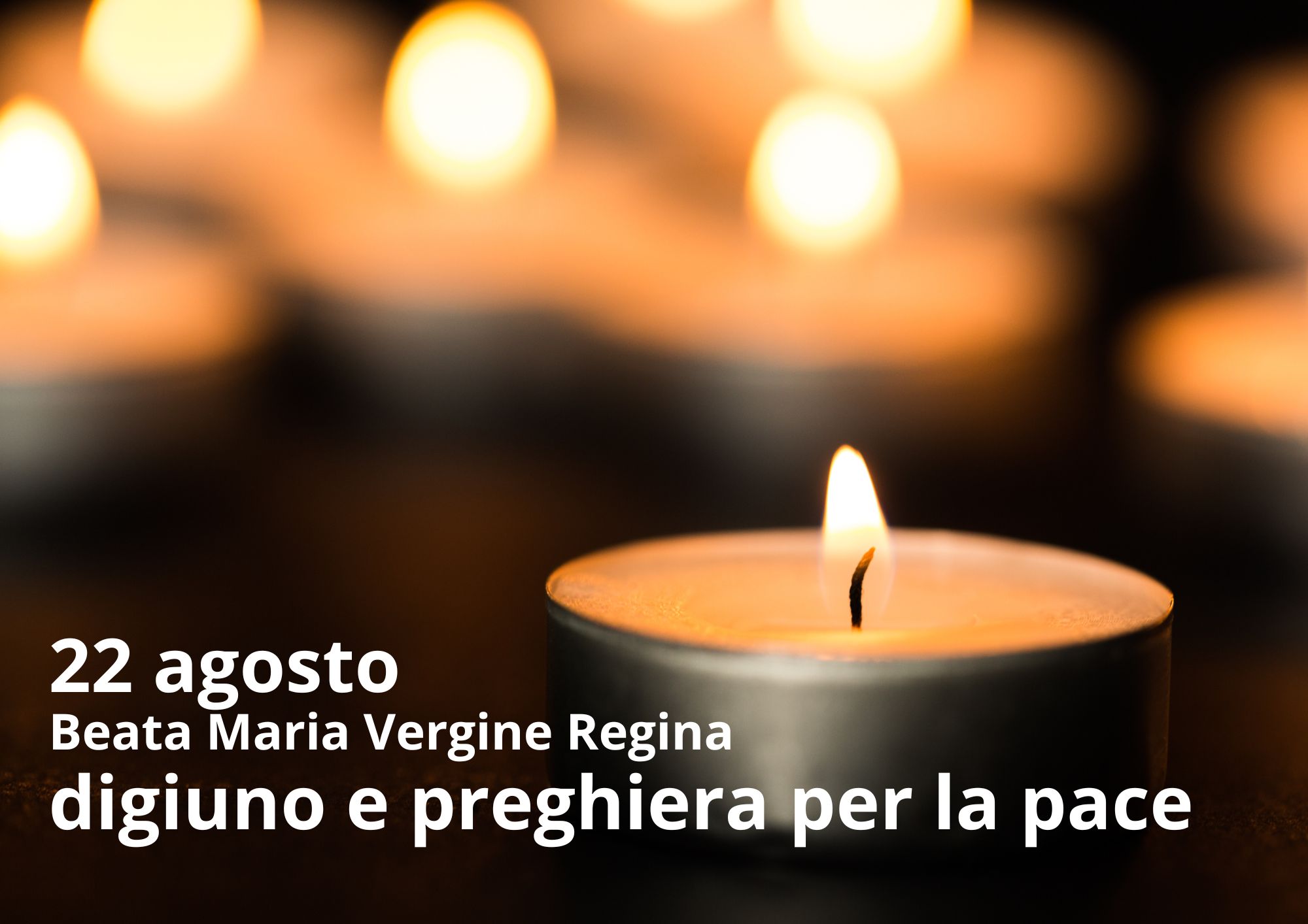 Venerdì 22 agosto 2025 – Giornata di preghiera e digiuno per la Pace ...